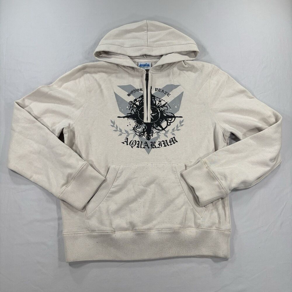 Aquarium Underwater Dining Adventures 1/4 Zip Hoodie Size XL